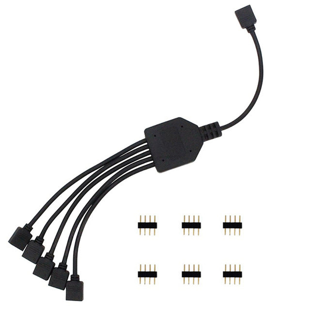 light strip 1 to 5 way splitter