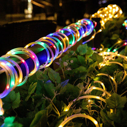 multi color solar outdoor light strips