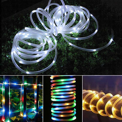 solar garden pathway rope lights